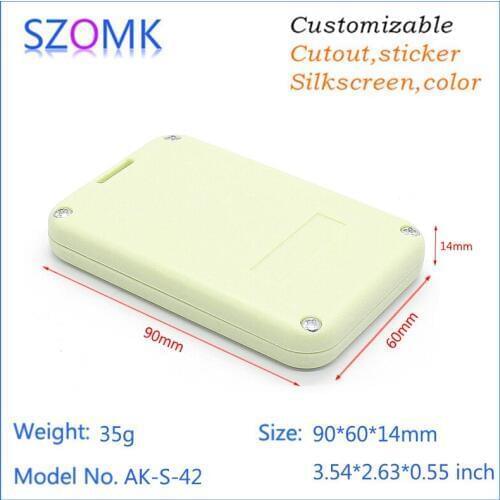 5pcs a lot High quality abs material plastic junction box plastic housing for electronics products 90*60*14mm