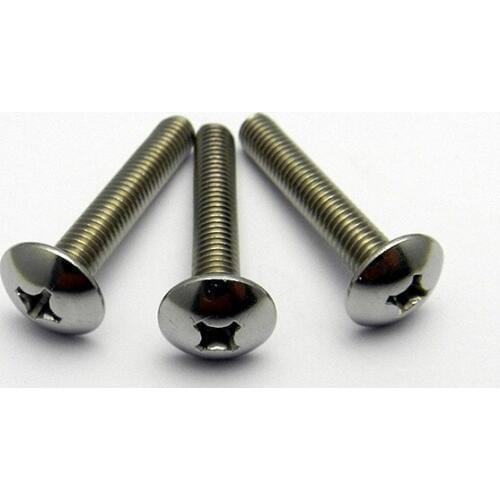 50PCS 304 Stainless Steel Cross Recessed Flat Head Machine Screw M3 * 6 JISB1111