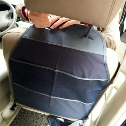 Car Back Seat Storage Bag Organizer Pouch Protective Anti Kicking Padded Child Dirt Protection