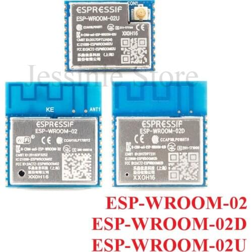 ESP-WROOM-02 ESP-WROOM-02D ESP-WROOM-02U 2MB 4MB Flash ESP8266 ESP WROOM 02 02D 02U Wifi MCU Wireless Module