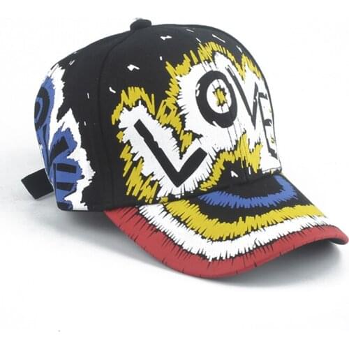 Graffiti letters LOVE Print Baby Baseball Cap Kids Fashion Harajuku Hip Hop Caps Boys Girls Snapback Hat