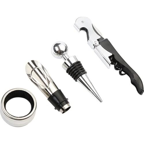 Square Box Cardboard Wine Opener Set Gift Corkscrew Wine Accessories Box Zinc Alloy Wine Openers