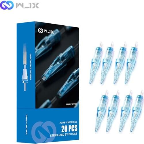 DragonHawk WJX Tattoo Cartridge Needles 20PCS Sterilized M Permanent Makeup Tattoo Machine Pen Needles Supplies Accessories