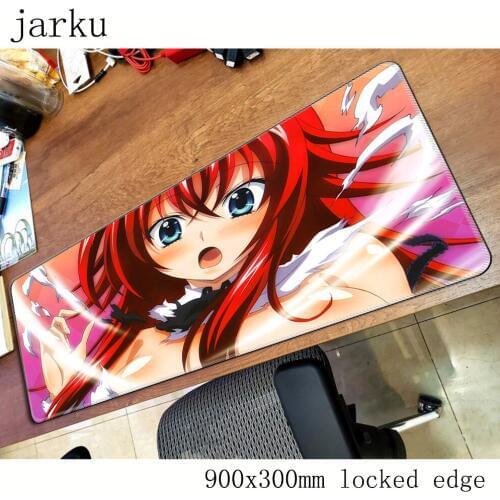 High school dxd mouse pad gamer 900x300mm notbook mouse mat large gaming mousepad sexy pad mouse PC desk padmouse accessories