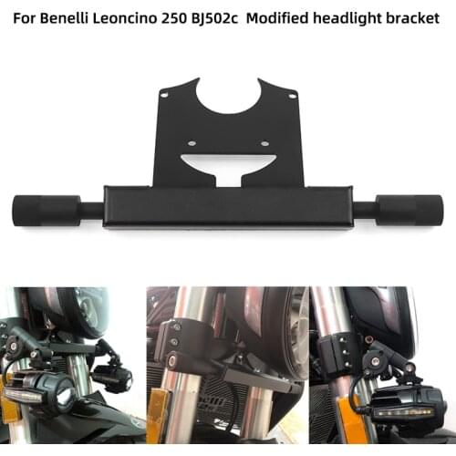 For Benelli Leoncino 250 BJ502c Motorcycle Modified Aluminum Alloy Headlight Bracket External Spotlight Bracket