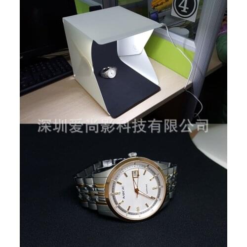 Mini Folding Studio Diffuse Soft Box Lightbox With LED Light White Photography Background Photo Studio box