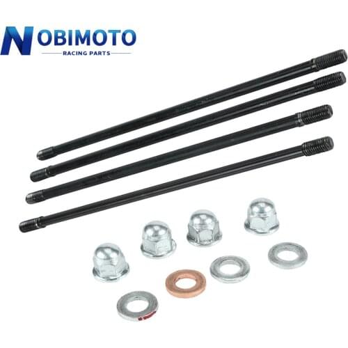 Motorcycle Engine Cylinder Head stud Bolts Set For Lifan 125cc Horizontal Kick Starter Engines Accessory Motocross Dirt Pit Bike