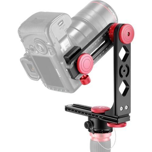 Neewer Gimbal Head Panoramic Head Camera Tripod Head Aluminium Alloy with Arca-Swiss Standard 1/4 inch Quick Release Plate