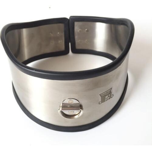 Stainless Steel Silicone Beauty Neck Collars BDSM Bondage Slave Collar Sex Toys For Woman Men Adult Games Restraints Fetish