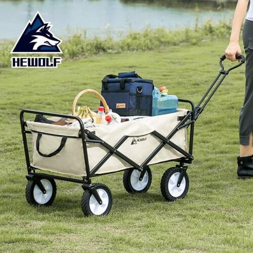 Portable Foldable Trolley Outdoor Beach Picnic Multifunctional Car Family Small Trailer Self-Driving Travel Leisure Trailer Camp