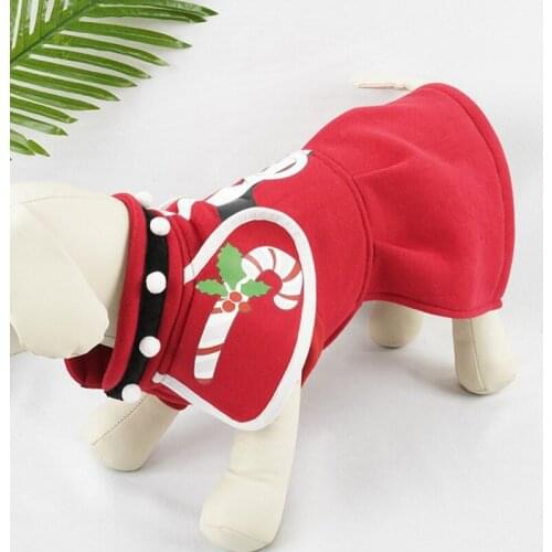 Puppy Christmas Princess Dress Red Beautiful Pet Dog Clothes Dogs Skirt Pets Christmas Party Wear Costumes