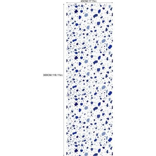 2020 Hot Sell Blue Spot Style Self-Adhesive Wallpapers with Waterproof Wearproof Design for Room Decoration and Renovation