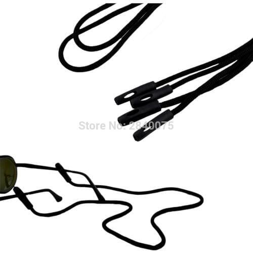 Retail Black nylon cord for sunglasses eyewear antislip outdoor sport glasses rope band