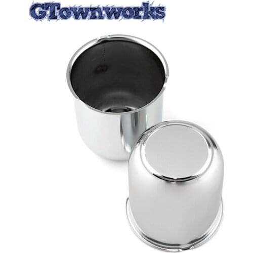 HubCaps 1pc Chrome Push Through Center Caps for 3.19" Center Bore 3.62" Tall Auto Truck or Travel Trailer For B0077YQ448