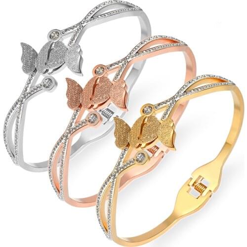 2021 Summer New Bracelets Bangles For Women Stainless Steel Jewelry Cuff Bracelet Fashion Jewellery Accessories Free Shipping