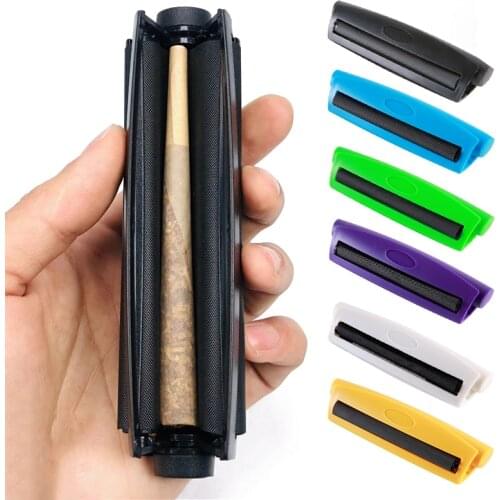 1pc Mini Manual Tobacco Joint Roller Cone Cigarette Rolling Machine for 110mm Smoking Rolling Papers Cigarette Maker Make Tools