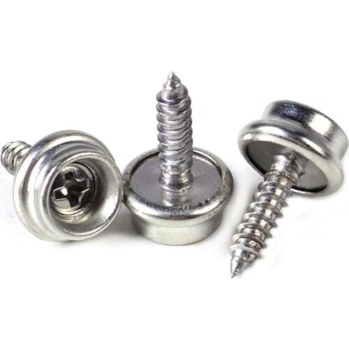 10 Sets Stainless Steel Tapping Snap Fastener Kit Tent Marine Yacht Boat Canvas Cover Tools Sockets Buttons