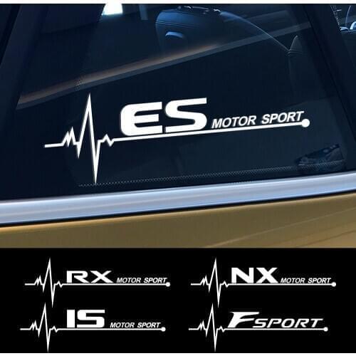 2PCS Car Side Window Stickers Decals For Lexus RX 300 330 IS 250 300 GX 400 460 UX 200 NX LX LS GS ES CT200h Fsport Accessories