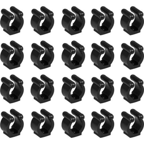 20pcs Pool Cue Racks Fishing Rod Clips Clamps Storage Rack Billiards Snooker Cue Locating Clip Holders