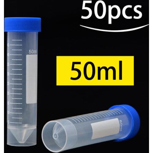 50ml Cryotube Centrifuge Tube With Screw Cap And Scale Medical Equipment Supply , Pack of 50 Pcs