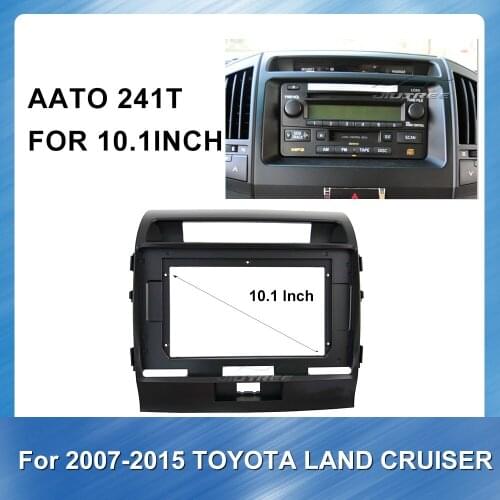 Car Audio Radio Big Screen Fascia Frame Adapter For TOYOTA LAND CRUISER 2007-2015 Dvd Frame Audio Fitting Adaptor Panel
