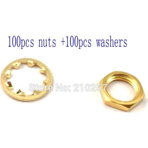 Free Shipping 200pcs Sma Female Connector Washers And Nuts For Antenna Communication