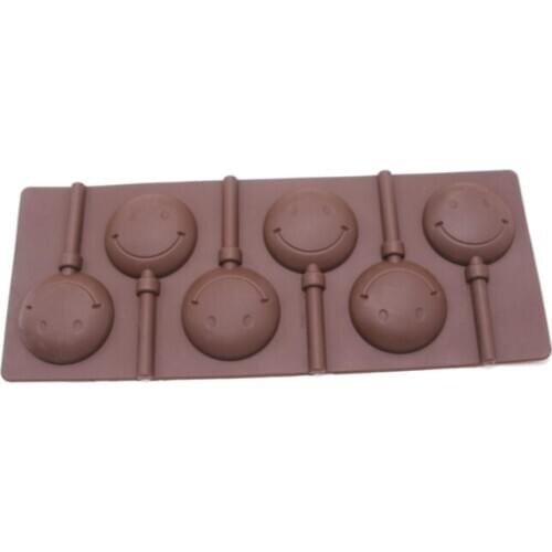 Free Shipping 6 Smile Chocolate Molds Silicone Fondant Baking Paste Mold Diy Cake Decorating Polymer Clay Resin Candy