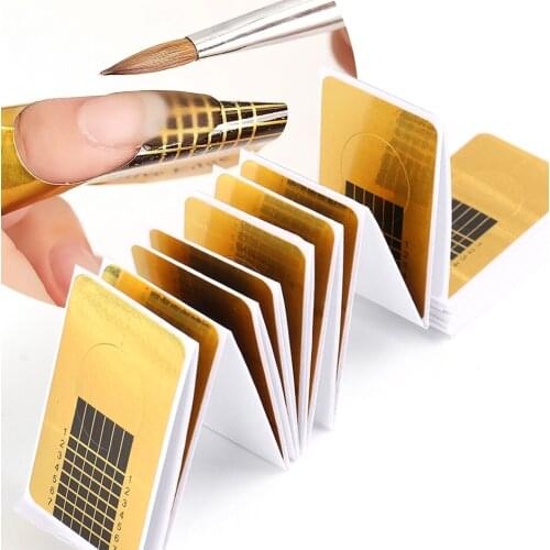 Acrylic French Nail Form For Extension UV Gel Mold Stickers Builder Stencils DIY Construction Tips All For Manicure Tool NTNJ070