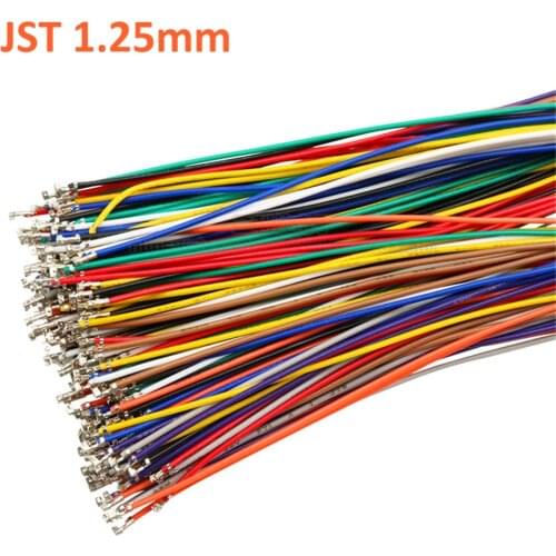 100pcs Micro Mini JST 1.25mm JST1.25 MOLEX 51021 Terminal Solder with wired Lenght 150mm