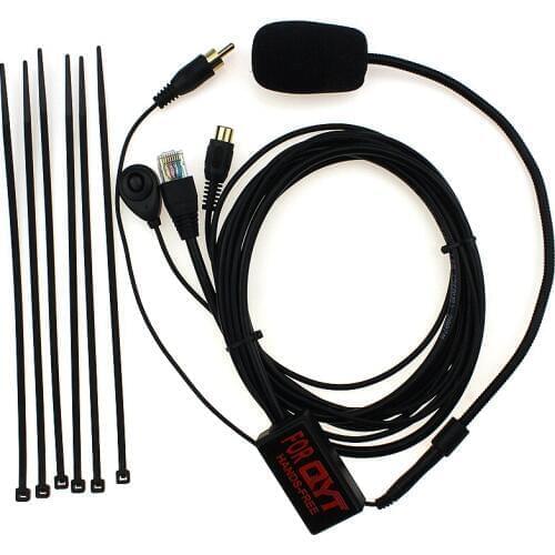 Hands-free Crystal Finger PTT MIC Microphone for Mini Car Radio QYT KT8900/KT8900R Walkie Talkie