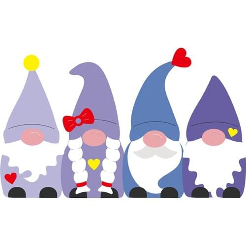 MISS VINTAGE Valentine Heart Gnome Metal Cutting Dies Stencil DIY Scrapbooking Cards Decorative Craft Embossing