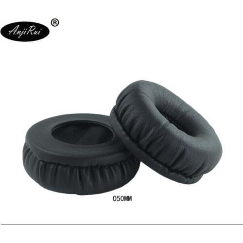Fashion Hot Sale 1 Pair of Replacement Pads 50 MM Headphones Headphones Leather Pads Pleasant 50mm ear pads ANJIRUI