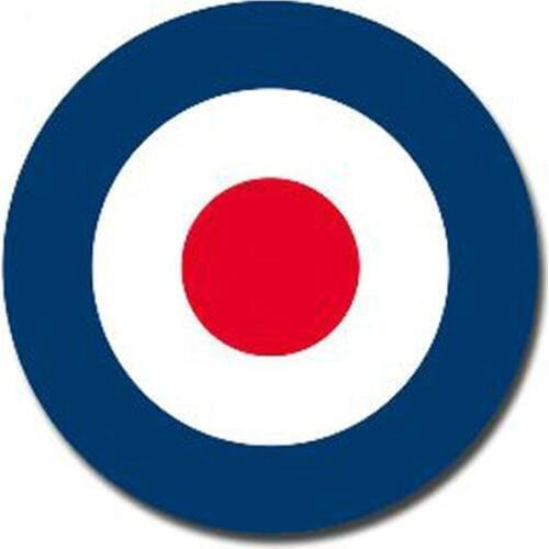 Dawasaru RAF Roundel The Who Mod Target Vespa Car Sticker Waterproof Decal Motorcycle Auto Accessories Decoration PVC,13cm*13cm