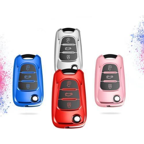 Beautiful New Soft TPU Car Remote Flip Key Case Cover For Hyundai I30 IX35 Accent I20 Sonata For Kia K2 K5 Sportage L811 Sorento