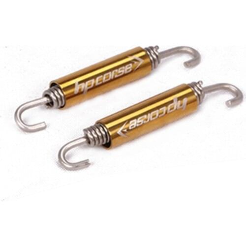 A pair Pieces Stainless Steel Elastic Spring Silp on For Motorcycle fixed Autobike Exhaust Silencer Tubes Link Pipe Universal