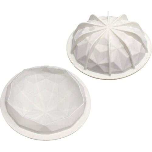 DIY Diamond Edges and Corners Silicone Mousse Mold Cake Mould Cupcake Chocolate Dessert Muffin Soap Maker French Baking Tools