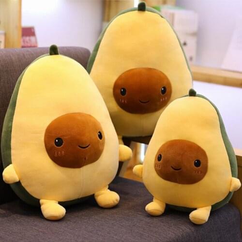 20-60cm cute beautiful avocado child Christmas fruit plush plant toy cartoon doll boy girl anti-stress Cushion pillow gift