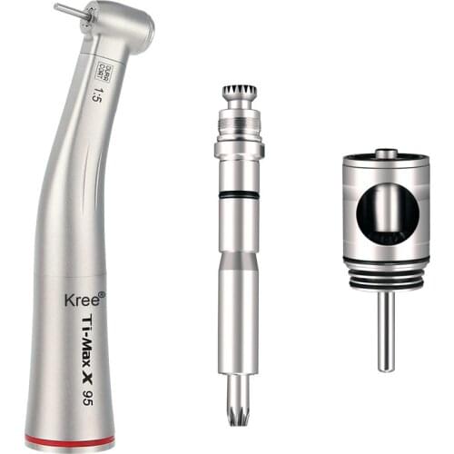Dental Fiber Optic Contra Angle for Ti-Max X95L 1:5 Ratio Turbine Contra Angle Shaft Low Speed Handpiece spare parts tools