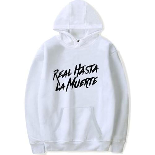 Anuel AA Print Real Hasta La Muerte Sweatshirt Hoodie Men Women Fashion Casual Pullover Children Hoodies Clothing Cotton Tops