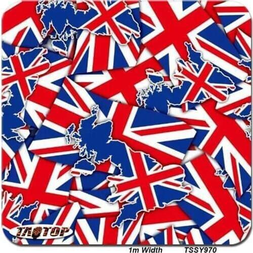 TSSY970 1M * 10M England flage NEW Popular Hydro Dipping Water Transfer Printing Films Hydrographics Film