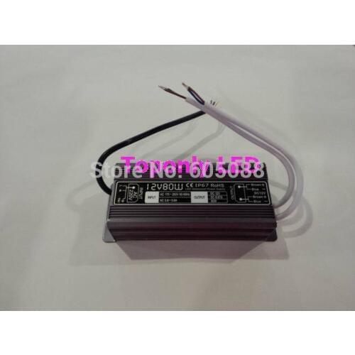 High Quality ip67 led power supply 80w 12v/24v dc led transformer led driver for strip/bar/module lighting,20pcs/lot free ship