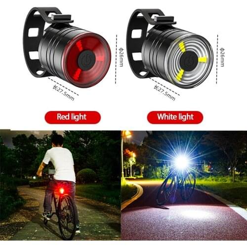 Bicycle Tail Rear Light Aluminum Alloy Waterproof Cycling Taillight Safety Warning MTB Road Bike Front Light Bike Accessories