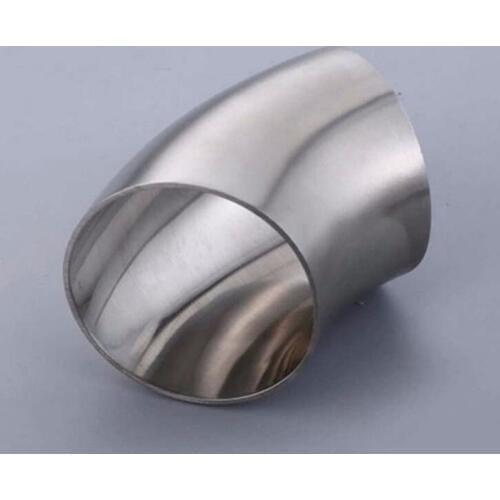 19mm O/D 304 Stainless Steel Sanitary Weld 45 Degree Elbow Pipe Fitting