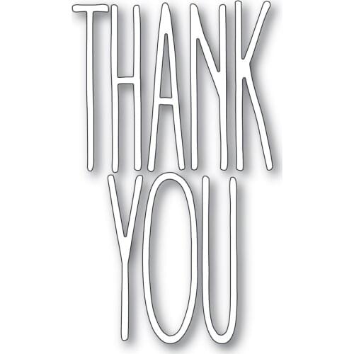 2021 AliliArts Metal Cutting Dies THANK YOU diy Scrapbooking Photo Album Decorative Embossing PaperCard Crafts Die