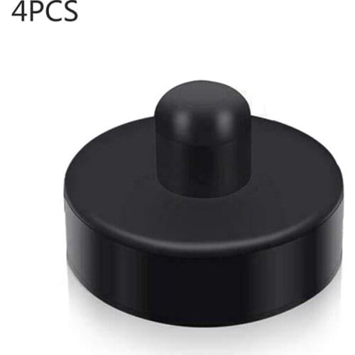 4PCS Black Rubber Jack Pad Adapter Jack Pad Tool Chassis Kit Lift Point Pad Non-slip Rubber Accessoriesfor Tesla Model X/S/3