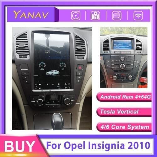 12.8 inch car radio audio 2 din android stereo receiver For-opel insignia 2010 tesla vertical screen car multimedia video player
