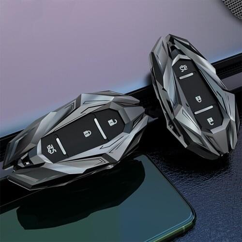 Zinc Alloy Car Remote Smart Key Case Cover Key Chain Fob For Chevrolet Key Holder Chevy Camaro Cruze Malibu 2017 Car Accessories