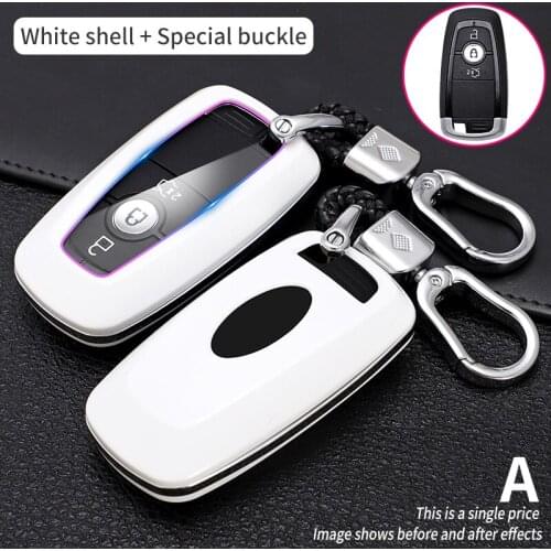 ABS Carbon FibeCar Remote Key Cover Case For Ford Fusion Mustang Explorer F-150 F-250 F-350 TITA NIUM Car Smart Key Accessories