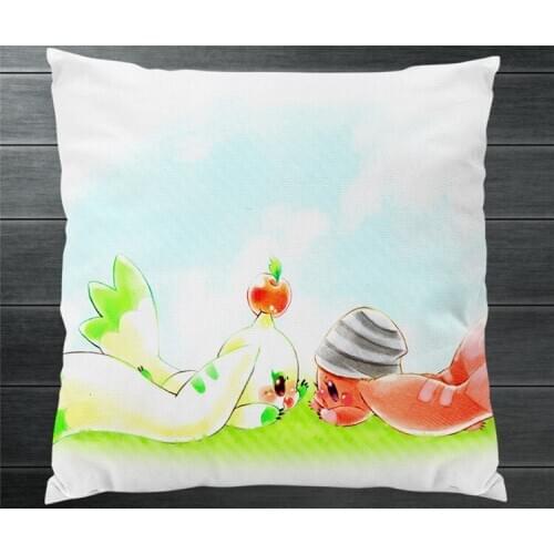 Digimon Digital Monster Terriermon Patamon Two Side 40x40cm Pillowcase Pillow Case Cover Cosplay Manga Gift BED/SOFA/CAR Decor 1