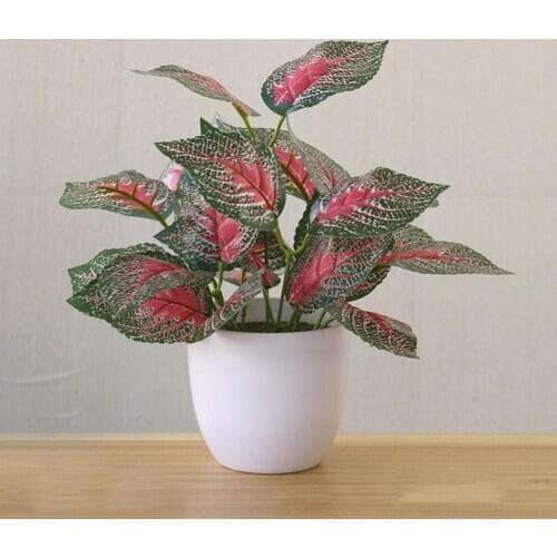 Artificial Foliage Plant Potted Bonsai Party Mall Market Desktop Office Hotel Garden Decor Home Decoration drop shipping